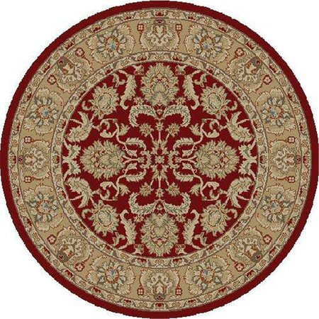 CONCORD GLOBAL 5 ft. 3 in. Ankara Oushak - Round, Red 61700